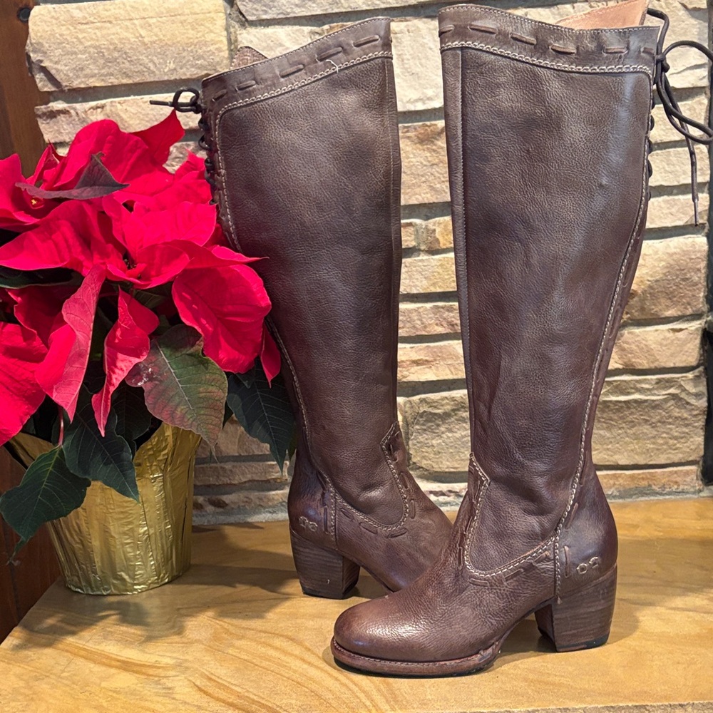 NOT FOR SALE: BED|STU Distressed Taupe Brown Over the Knee Boots 👢!